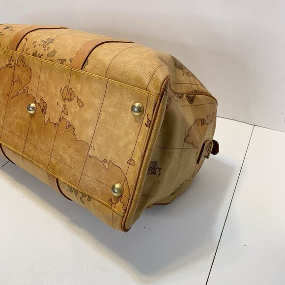 Vintage Alviero Martini 1A Classe Geo Weekender Travel Duffle Bag World Map 20" - Picture 13 of 16